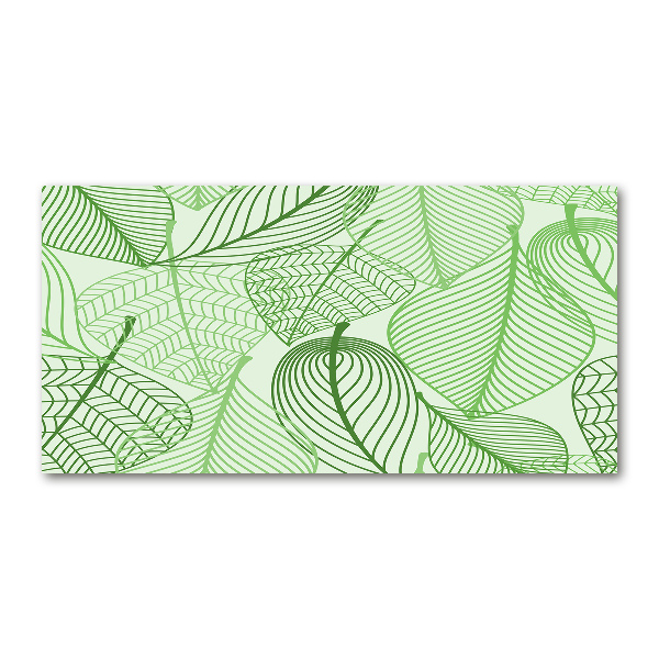 Cuadro metacrilato horizontal Patrón de hojas