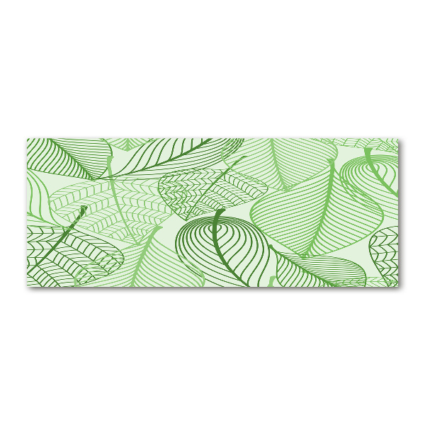 Cuadro metacrilato horizontal Patrón de hojas