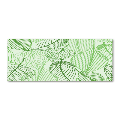 Cuadro metacrilato horizontal Patrón de hojas