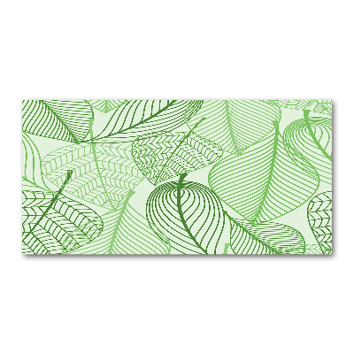 Cuadro metacrilato horizontal Patrón de hojas