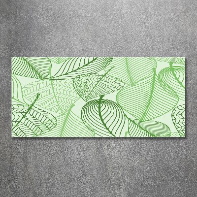 Cuadro metacrilato horizontal Patrón de hojas