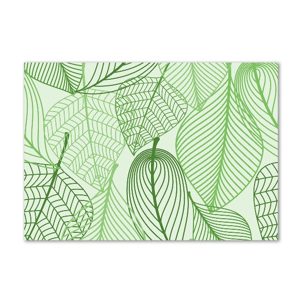 Cuadro metacrilato horizontal Patrón de hojas