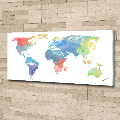 Cuadro metacrilato horizontal Mapa del mundo