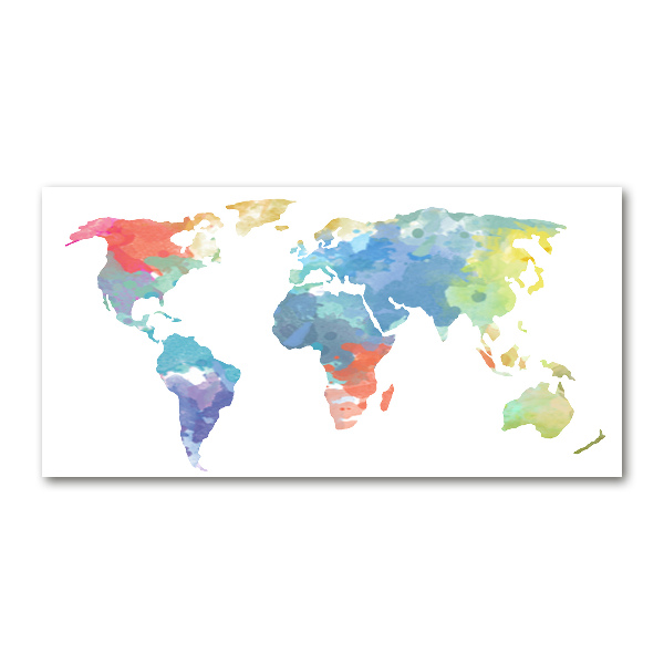 Cuadro metacrilato horizontal Mapa del mundo