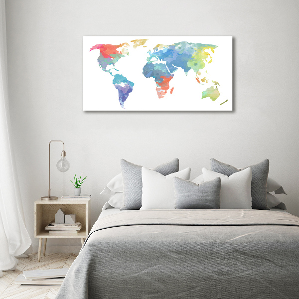 Cuadro metacrilato horizontal Mapa del mundo