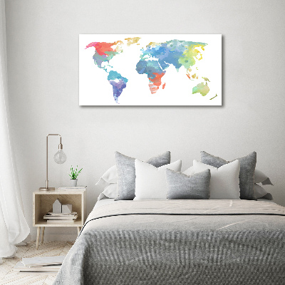 Cuadro metacrilato horizontal Mapa del mundo