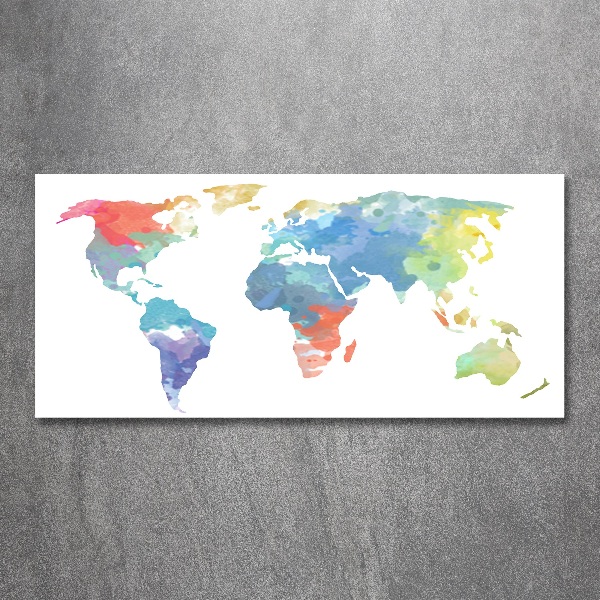 Cuadro metacrilato horizontal Mapa del mundo