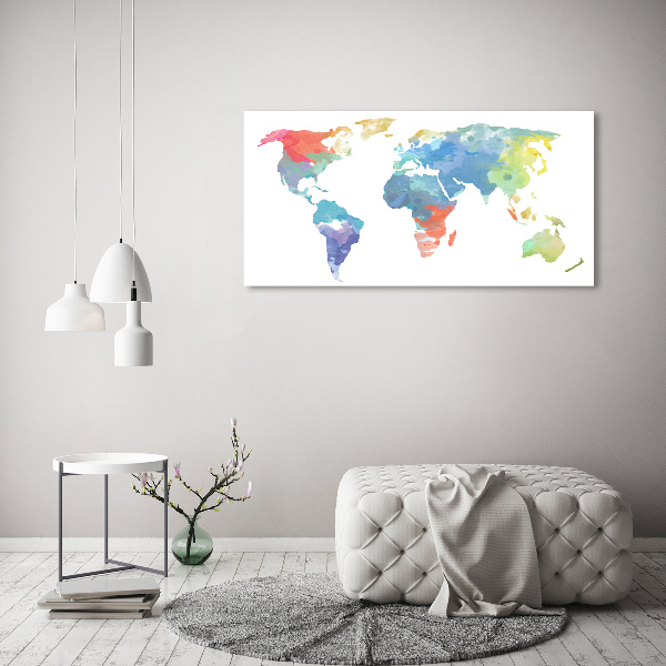 Cuadro metacrilato horizontal Mapa del mundo