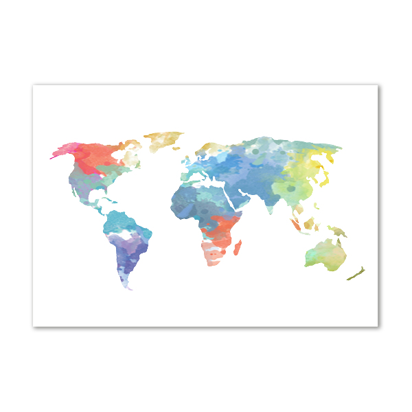 Cuadro metacrilato horizontal Mapa del mundo