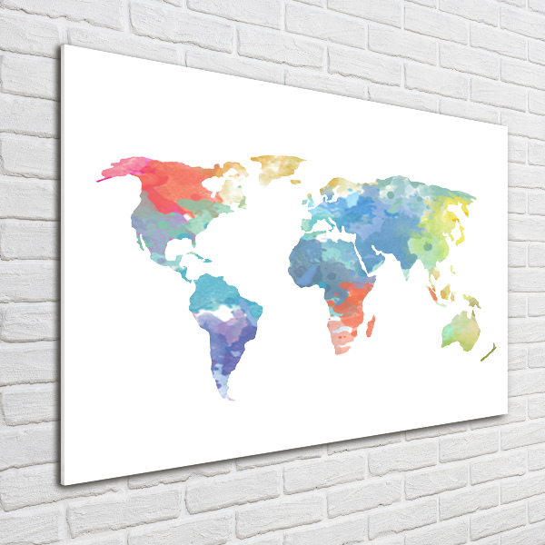Cuadro metacrilato horizontal Mapa del mundo