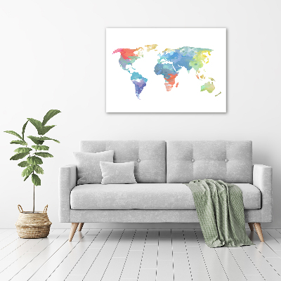 Cuadro metacrilato horizontal Mapa del mundo