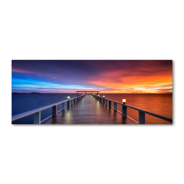 Foto en metacrilato horizontal Puente de madera