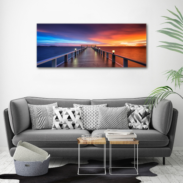 Foto en metacrilato horizontal Puente de madera