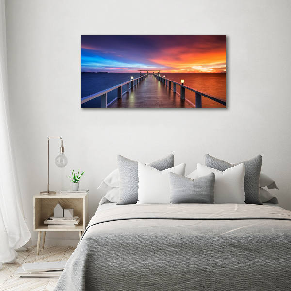 Foto en metacrilato horizontal Puente de madera