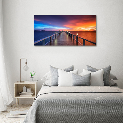 Foto en metacrilato horizontal Puente de madera