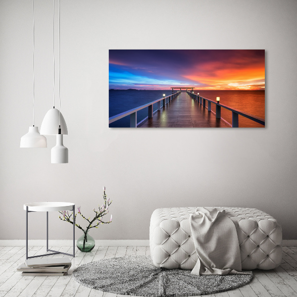 Foto en metacrilato horizontal Puente de madera