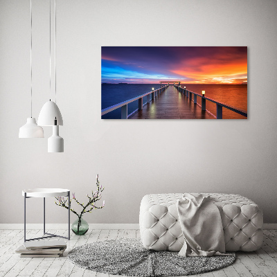 Foto en metacrilato horizontal Puente de madera