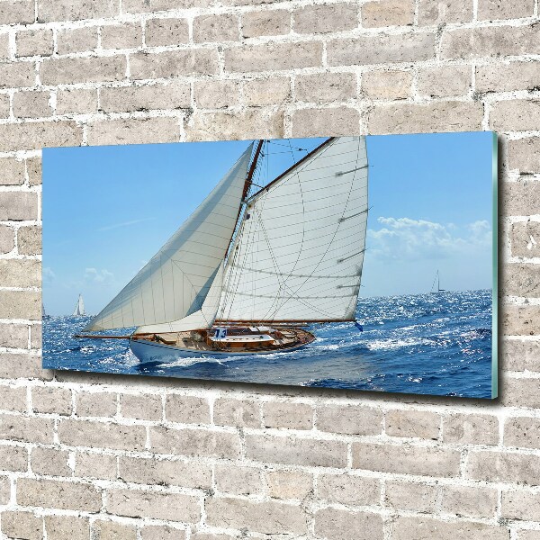 Pintura en acrílico horizontal Yate