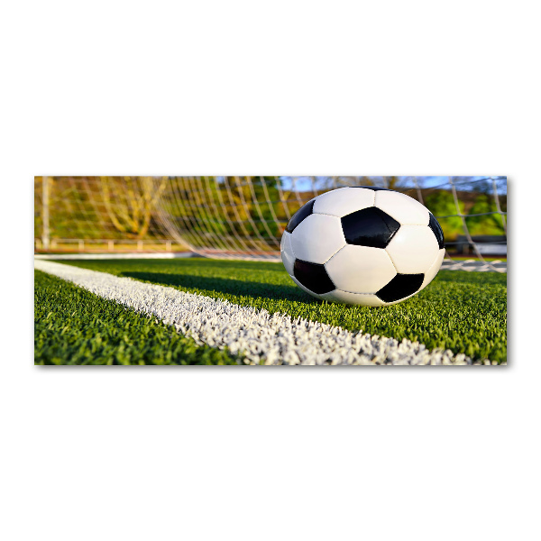 Cuadro metacrilato horizontal El balón está en la portería.