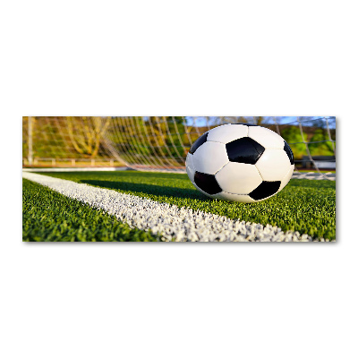 Cuadro metacrilato horizontal El balón está en la portería.