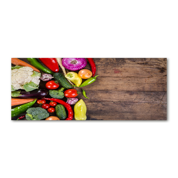Pintura en acrílico horizontal Verduras