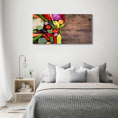 Pintura en acrílico horizontal Verduras