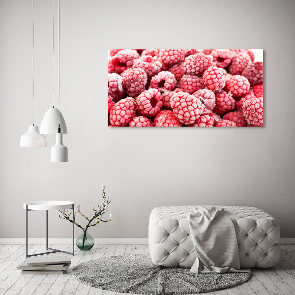 Foto en metacrilato horizontal Frambuesas congeladas