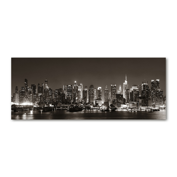 Pintura en acrílico horizontal Manhattan Nueva York