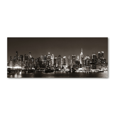 Pintura en acrílico horizontal Manhattan Nueva York