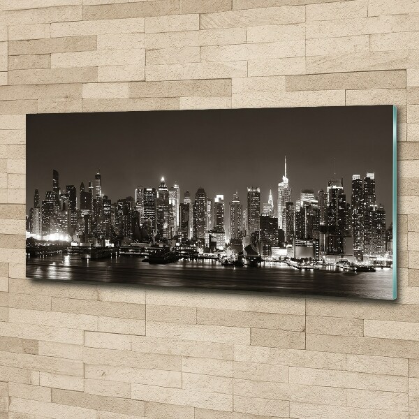 Pintura en acrílico horizontal Manhattan Nueva York