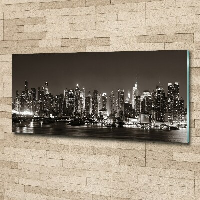 Pintura en acrílico horizontal Manhattan Nueva York