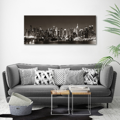 Pintura en acrílico horizontal Manhattan Nueva York