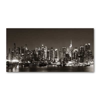 Pintura en acrílico horizontal Manhattan Nueva York