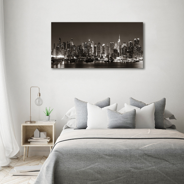 Pintura en acrílico horizontal Manhattan Nueva York