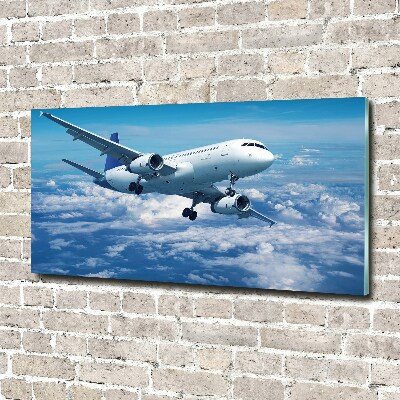 Cuadro metacrilato horizontal Un avión en las nubes