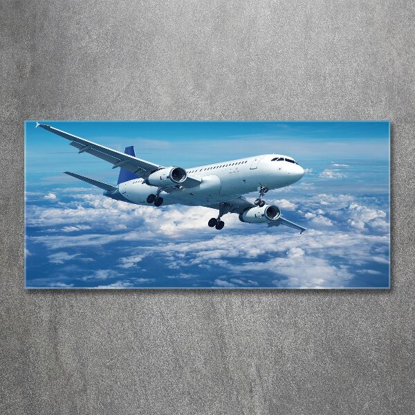 Cuadro metacrilato horizontal Un avión en las nubes