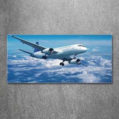 Cuadro metacrilato horizontal Un avión en las nubes