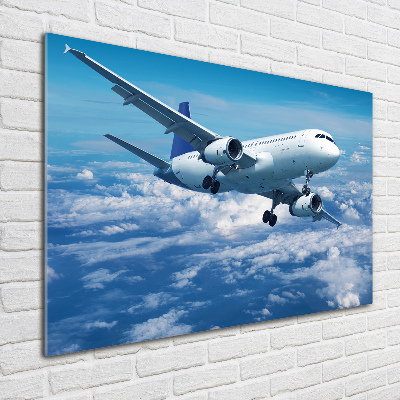 Cuadro metacrilato horizontal Un avión en las nubes