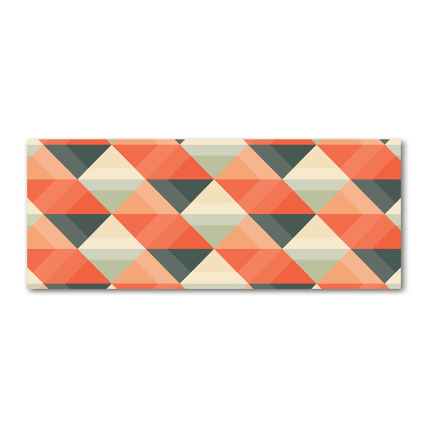 Pintura en acrílico horizontal Fondo geométrico