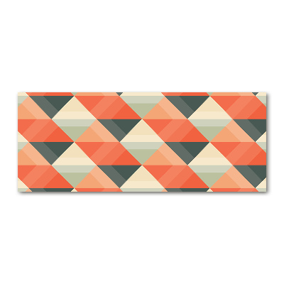 Pintura en acrílico horizontal Fondo geométrico