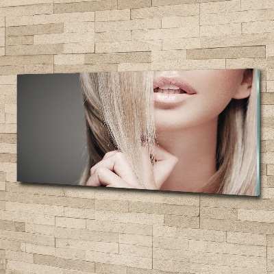 Foto en metacrilato horizontal Hermosa rubia