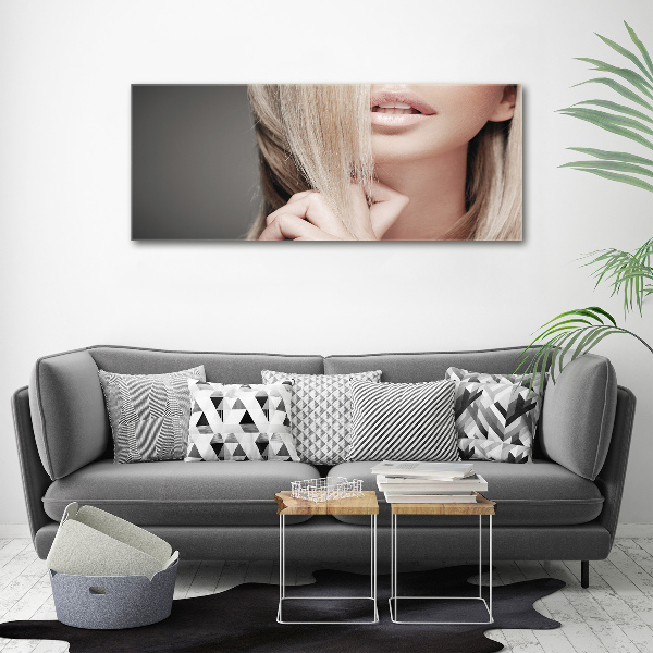 Foto en metacrilato horizontal Hermosa rubia