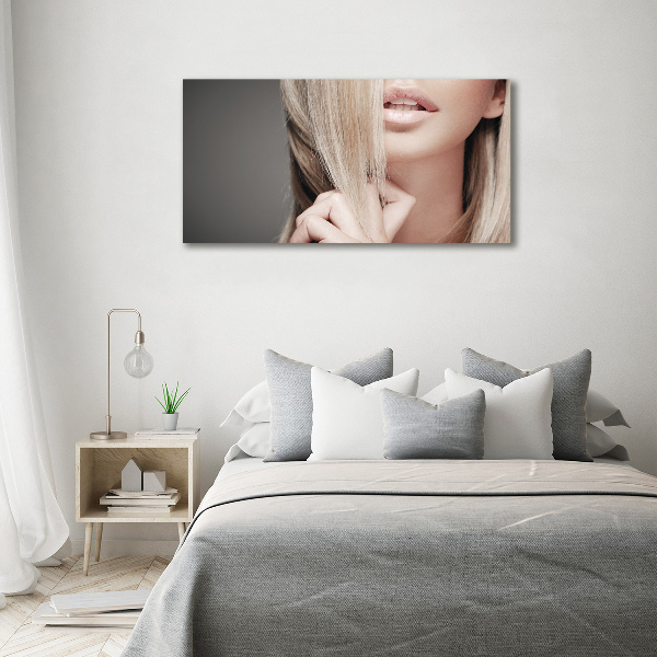 Foto en metacrilato horizontal Hermosa rubia