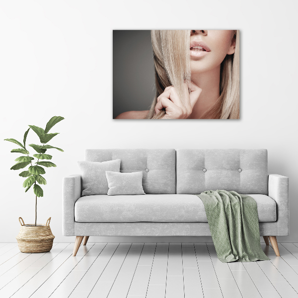 Foto en metacrilato horizontal Hermosa rubia