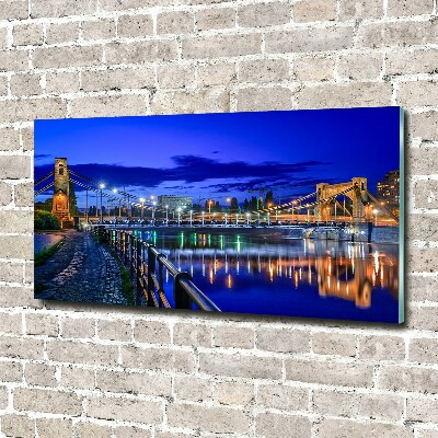 Cuadro acrílico horizontal Breslavia de noche