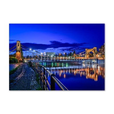 Cuadro acrílico horizontal Breslavia de noche