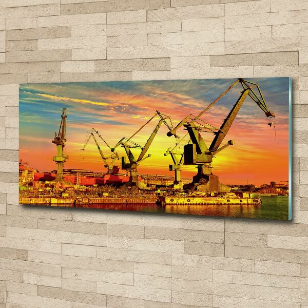 Pintura en acrílico horizontal Astillero de Gdansk