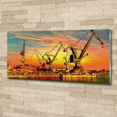 Pintura en acrílico horizontal Astillero de Gdansk