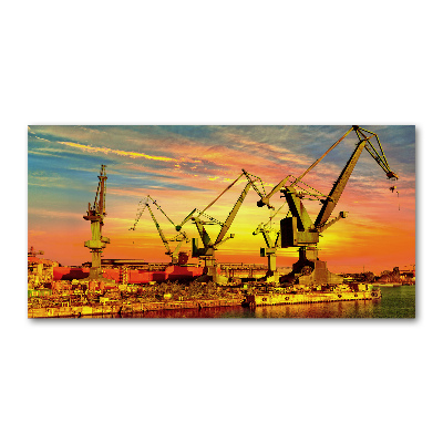 Pintura en acrílico horizontal Astillero de Gdansk