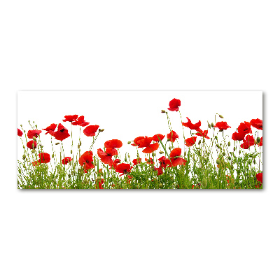Cuadro acrílico horizontal Amapolas